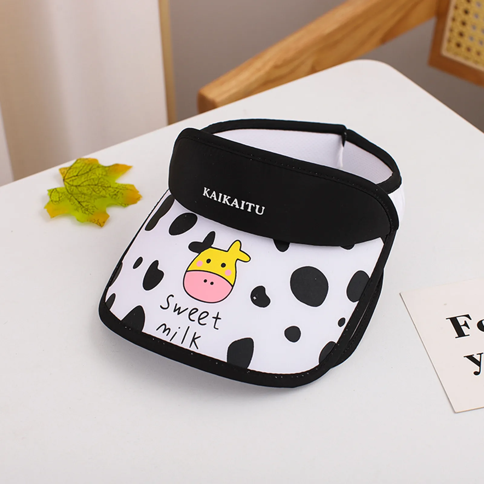 

Boys Hat Baby Kids Boys Top Brims Adjustable Wide Sun Empty Cartoon Visor Cap Summer Hat Kids Hat Gift Infant