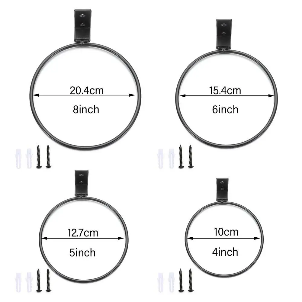 1 szt. Pierścień uchwyt na doniczkę do montażu na ścianie doniczka stojak na sadzarki do dekoracji na zewnątrz biura