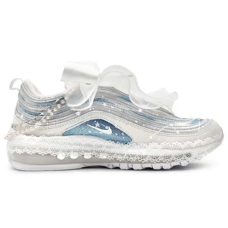 【Customize】Nike Air Max 97 Lifestyle Shoes Unisex Sneakers shoes 921826-101