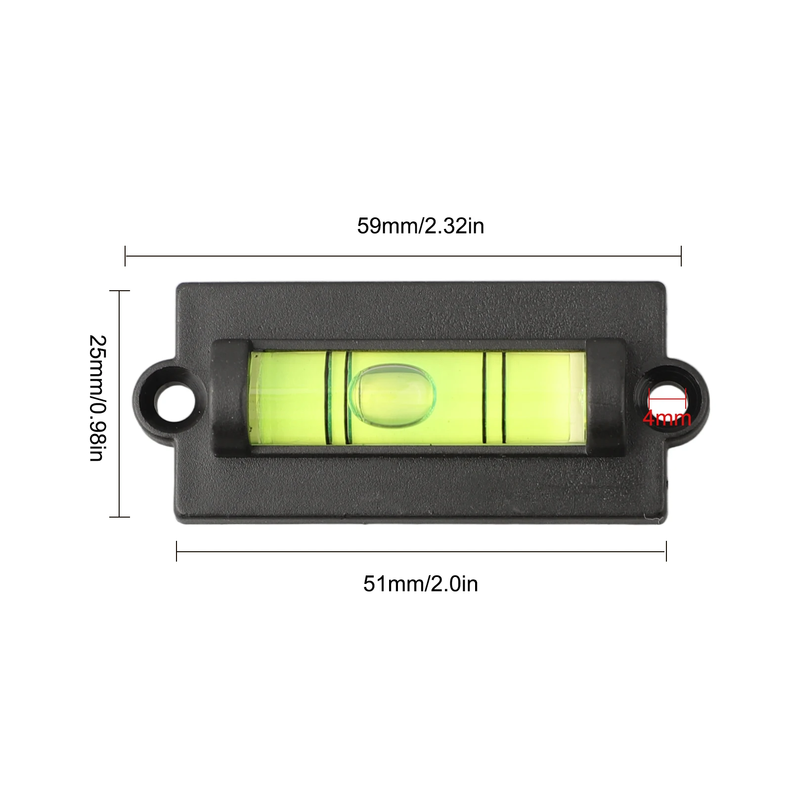 Plastic For Mini Level Indicator Compatible with Bubble Levelers for Photo Frame Desk and Small Object Leveling Needs