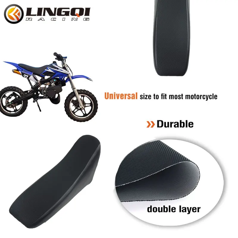 LING QI Pit Dirt Bike Chinese Apollo Seat Cushion Motorcycle Tall Foam Saddle Cover Universal for Off-Road Street Motocross Part