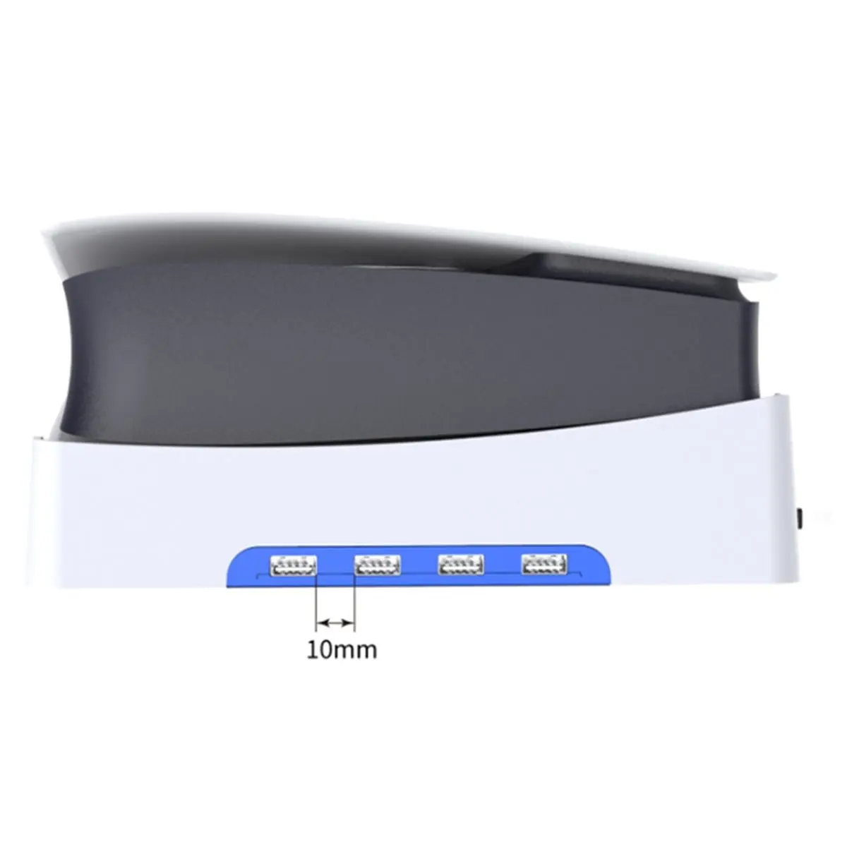 NEW FACTORY~Horizontal Stand for Slim/Pro Console Bracket with 4-Port USB Hub Base for Slim Digital Game Console Dock Mount