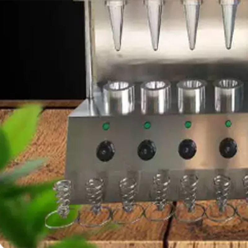 PZ-4 Commercial Pizza Cone Machine Stainless Steel 4 Molds Independent Temperature Control