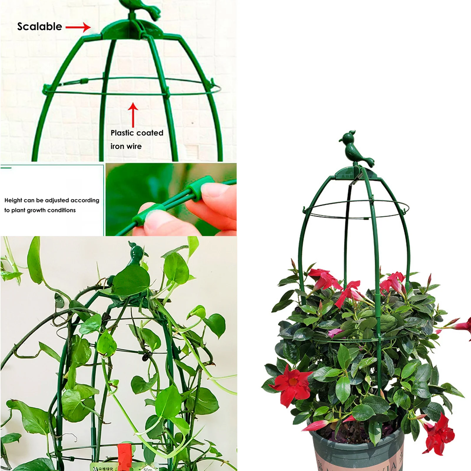 

Climbing Plant Trellis Garden Tomato Support Cages For Flowers Plants Support Frame Trellis Climbing DIY Flower Vines Pot Stand