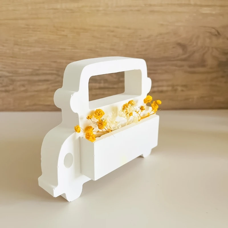 Bus Flower Basket Shaped Mold Handmade Jewelry Mould Silicone Epoxy Mould