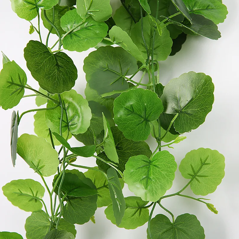 105 cm künstliche Pflanzen Ranken gefälschte grüne Blatt Efeu Kunststoff Wandbehang Faux Scindapsus Crabapple für Hausgarten Hochzeitsdekoration – Detail 13