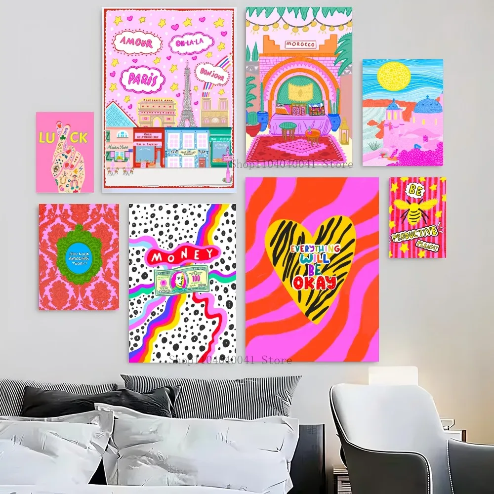 1PC Spanish Abstract Art Poster Paper Print Home Living Room Bedroom Entrance Bar Restaurant Cafe Art Painting Decoration
