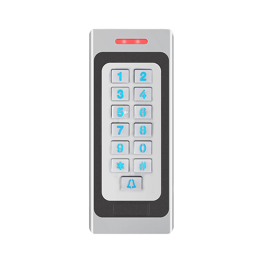 3000 Users Metal Zinc Alloy RFID Access Control Digicode Keypad IP67 Waterproof Outdoor Card Reader Door Security DC10-24V Coder