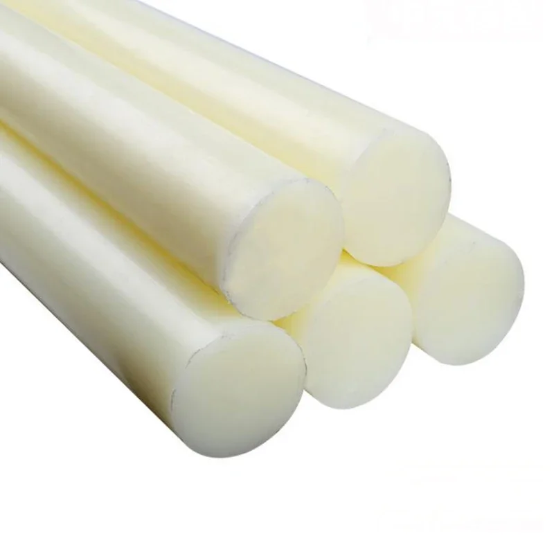 Imagem -03 - Haste de Plástico Bege de Nylon Haste Redonda Resistente ao Desgaste Cilindro Sólido Diâmetro 1545 mm Comprimento de Processamento 500 mm Peça