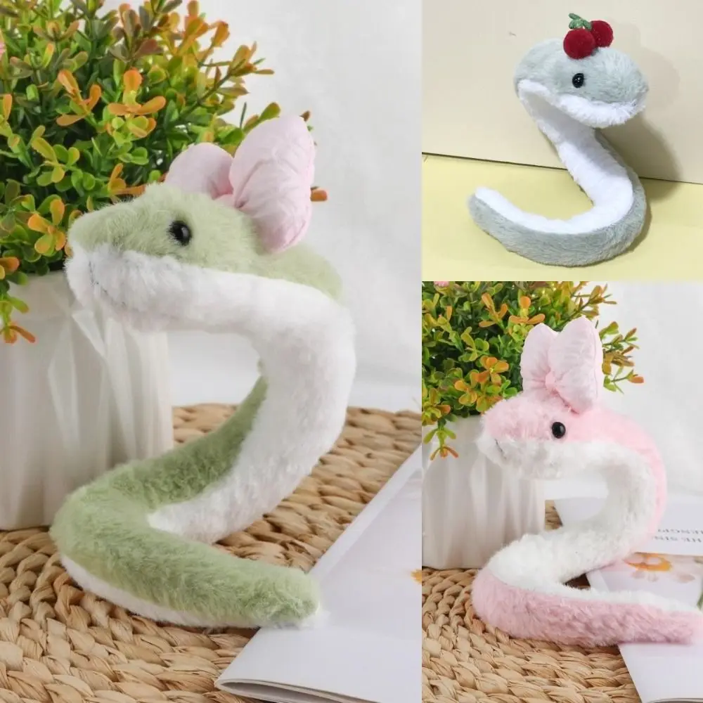 

Cute Cartoon Snake Plush Toy Snake Shaped Soft Animal Doll Soft Fluffy Kawaii Stuffed Plush Doll Year Snake