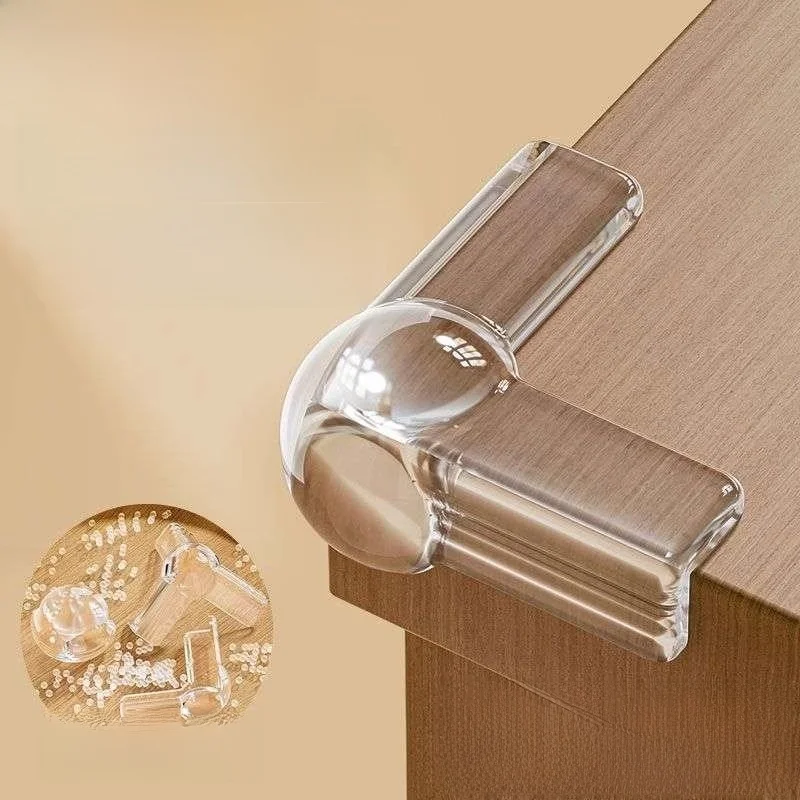 

Transparent Silicone Corner Protectors Anti-Collision for Table And Door Corners Glass Protection Child Safety Decor Accessories