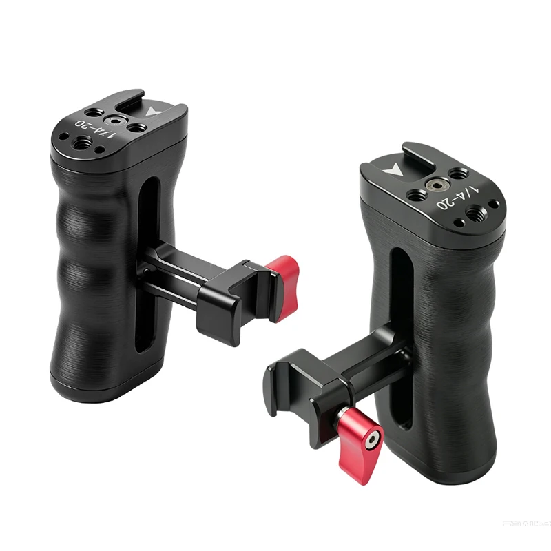 DSLR-Kamera-Cage-Rig mit NATO-Schienen-Seitengriff, rutschfester Gimbal-Hebegriff, Cold Shoe Mount, 1/4" 3/8" Gewinde, Ronin-Stabilisator – Detail 9
