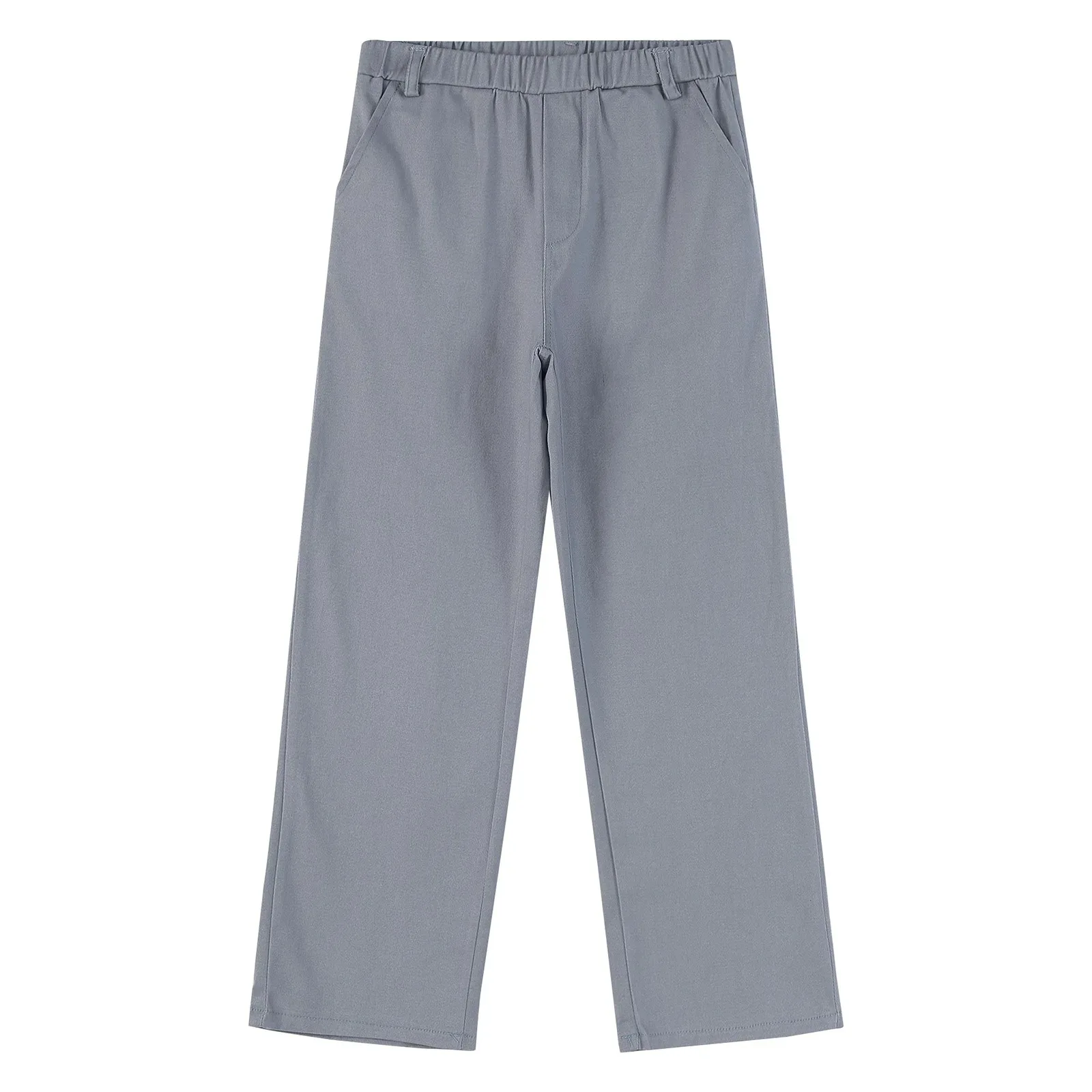 

Spring Autumn Kids Boys Trousers Elastic Belt Loop Pants for School Boys Formal Wedding Birthday Party Performance Clothes New