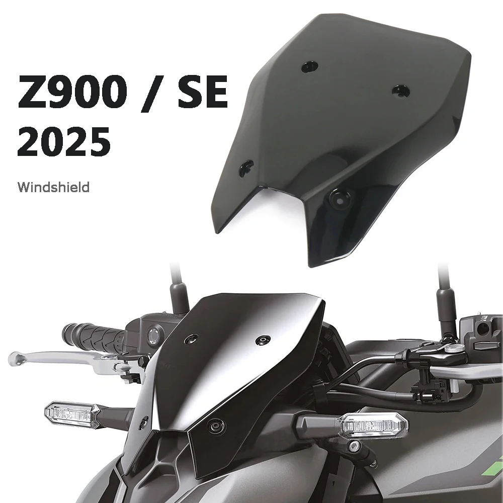 

For Kawasaki Z900 Z 900 SE 2025 Motorcycle Windshield Windscreens Wind Deflector Acrylic Screen Protector Accessories