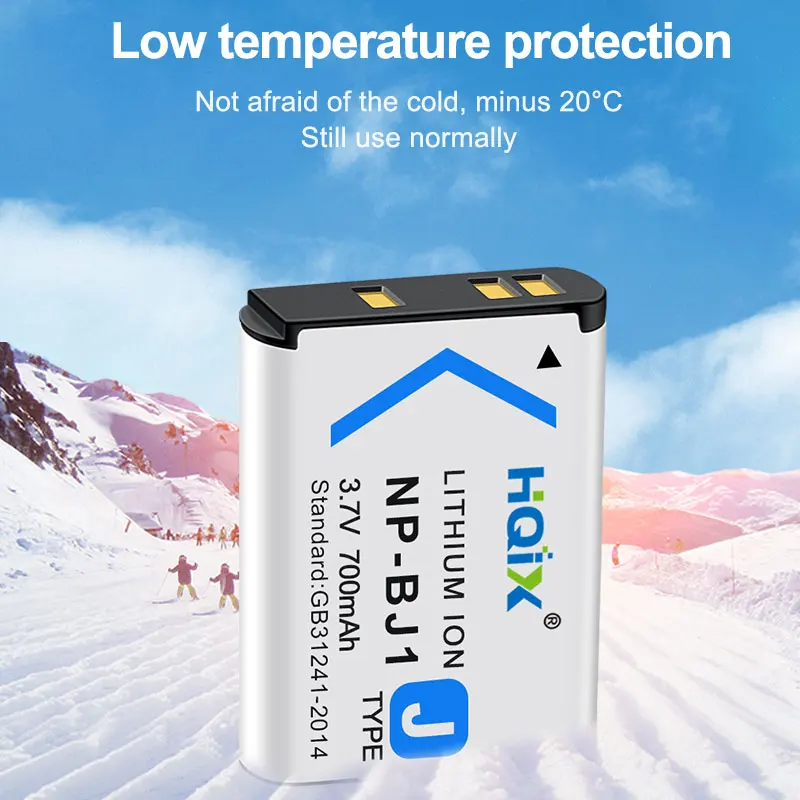 HQIX für Sony DSC-RX0II RX0 RX0M2 Sport Digitalkamera NP-BJ1 Dual-Ladegerät Akku