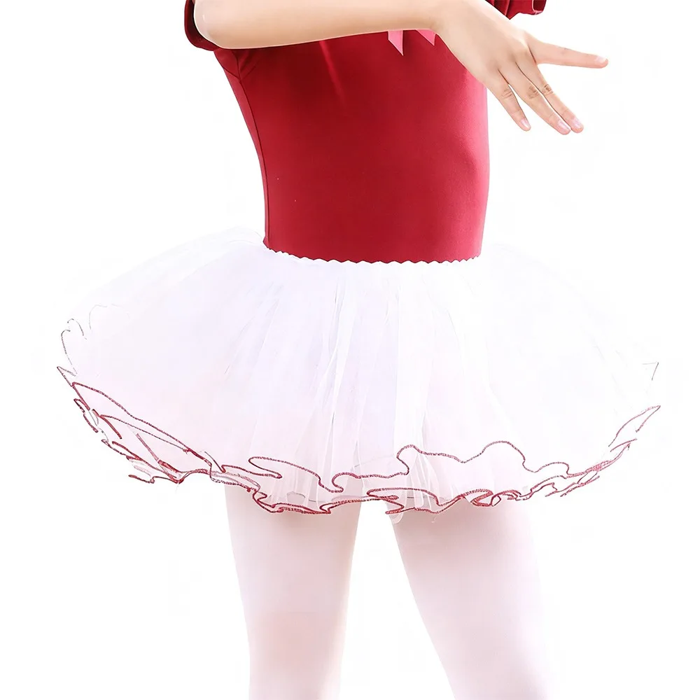 

Модная 4-слойная юбка-пачка для девочек, тюлевые пышные балетные юбки, сетчатая танцевальная юбка-петти, детская юбка