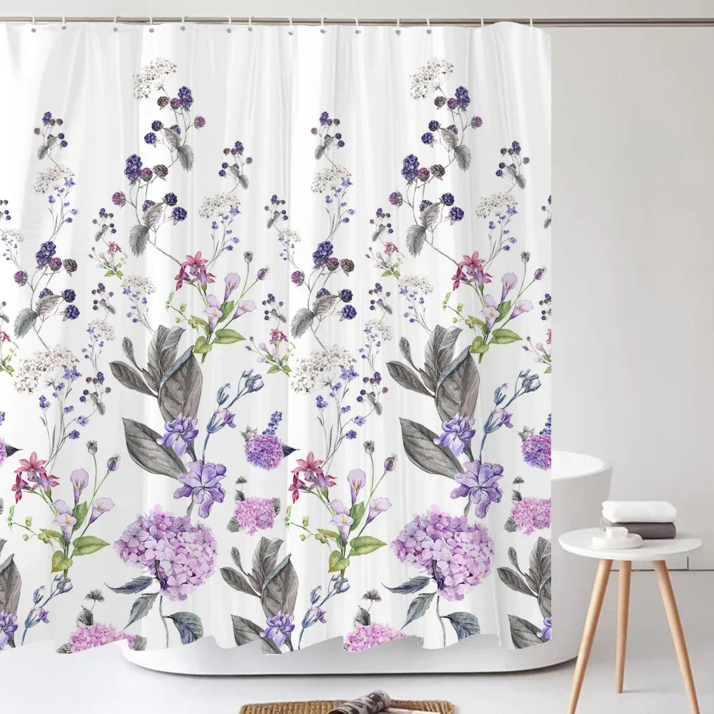 Dandelion Natural Flowers Shower Curtains Waterproof Bathroom Curtain Bath Curtain High Quality With Hooks Shower Curtain