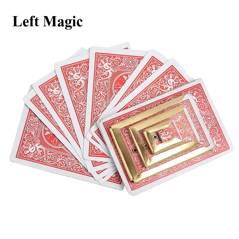 Diminishing Cards (Brass Gimmick) Magic Tricks Shrinking Cards Vanishing Magia Magician Stage Illusions Gimmicks Mentalism Props