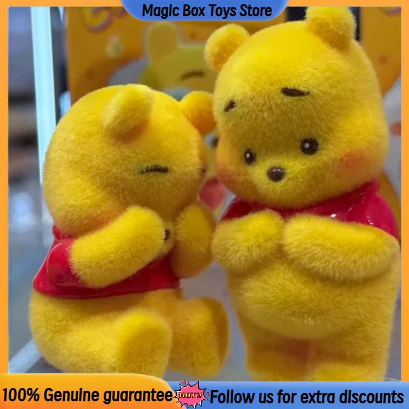 

TOPTOY Disney Winnie The Pooh Flocked Blind Box 2.0 Series mystery box Collectible Figure Desktop Ornament Cute Gift For Girls