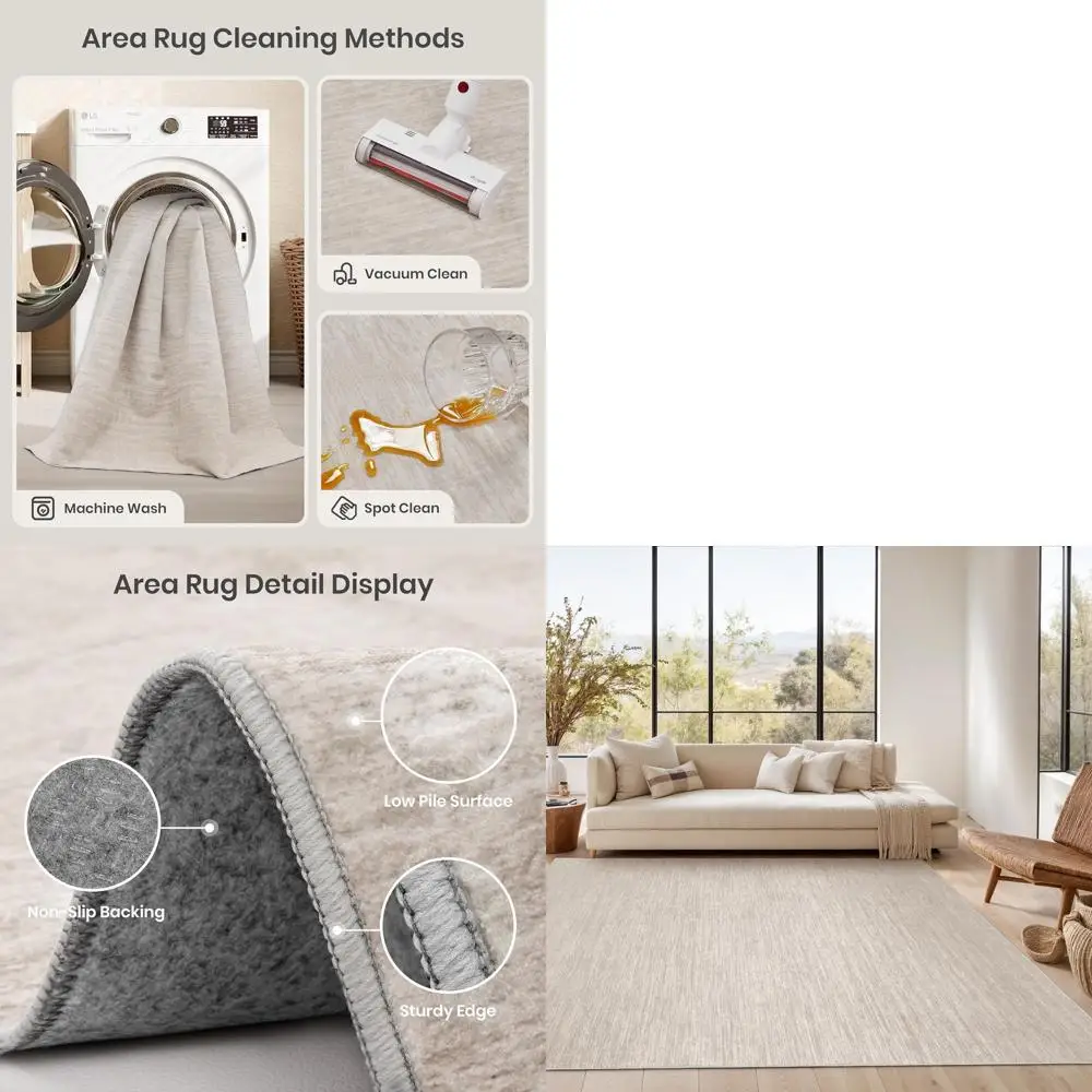 

Моющиеся ковры 8x10 - Устойчивые к пятнам ковры 8x10 для гостиной, с противоскользящей основой, с градиентным принтом, для спальни, складные