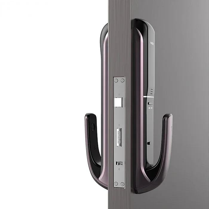 Fechadura de porta com teclado digital, impressão digital biométrica, inteligente, push pull, fechadura inteligente