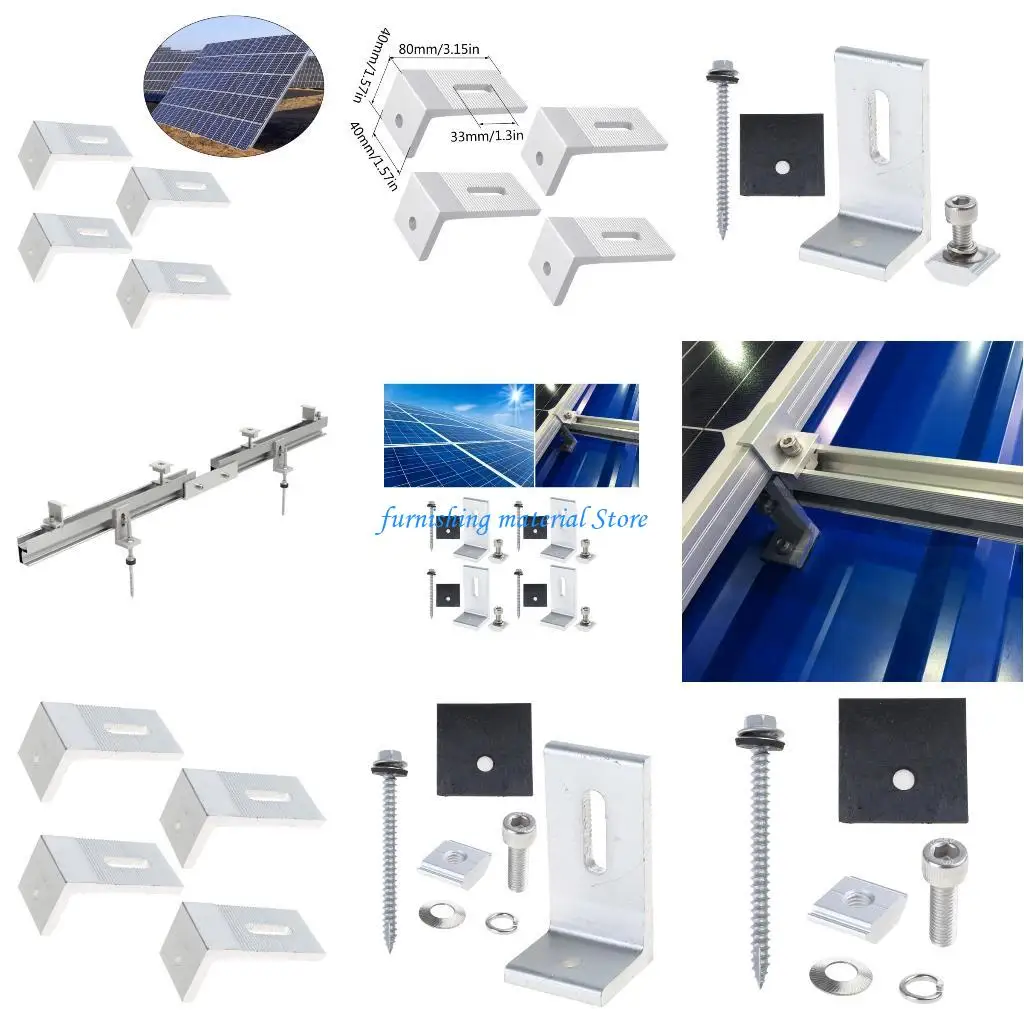 

Y5GD Aluminum L Bracket For Solar Panel Mounting Flat Roof Wall Mount