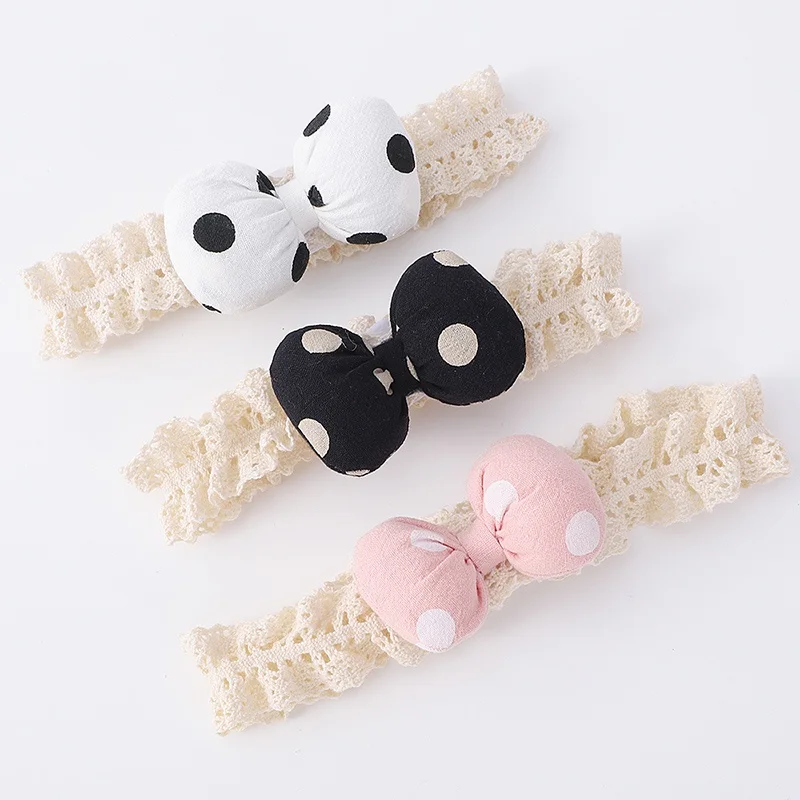 Baby Girl Headbands Socks 2Pcs/Set Sweet Cute Bow Newborn Baby Headband Elasitc Hair Bands Hair Accessories Xmas Gift