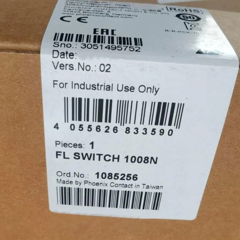 1085256 For Phoenix Industrial Ethernet Switch FL SWITCH 1008N