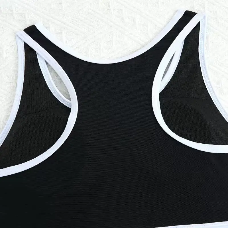 2025 черный купальник для девочек, бикини с высокой талией, детский купальник, женский и детский купальный костюм, летняя пляжная одежда