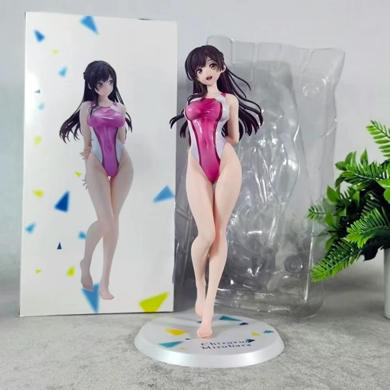 彼女、お借りします水原千鶴競泳水着立ち置物二次元装飾男の子のおもちゃギフト