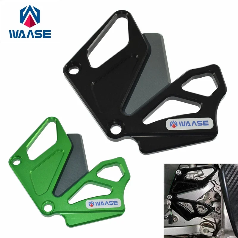 

waase For Kawasaki KLX250 KLX300 KLX 250 300 1993-2020 Left Side Engine Front Sprocket Chain Guard Cover