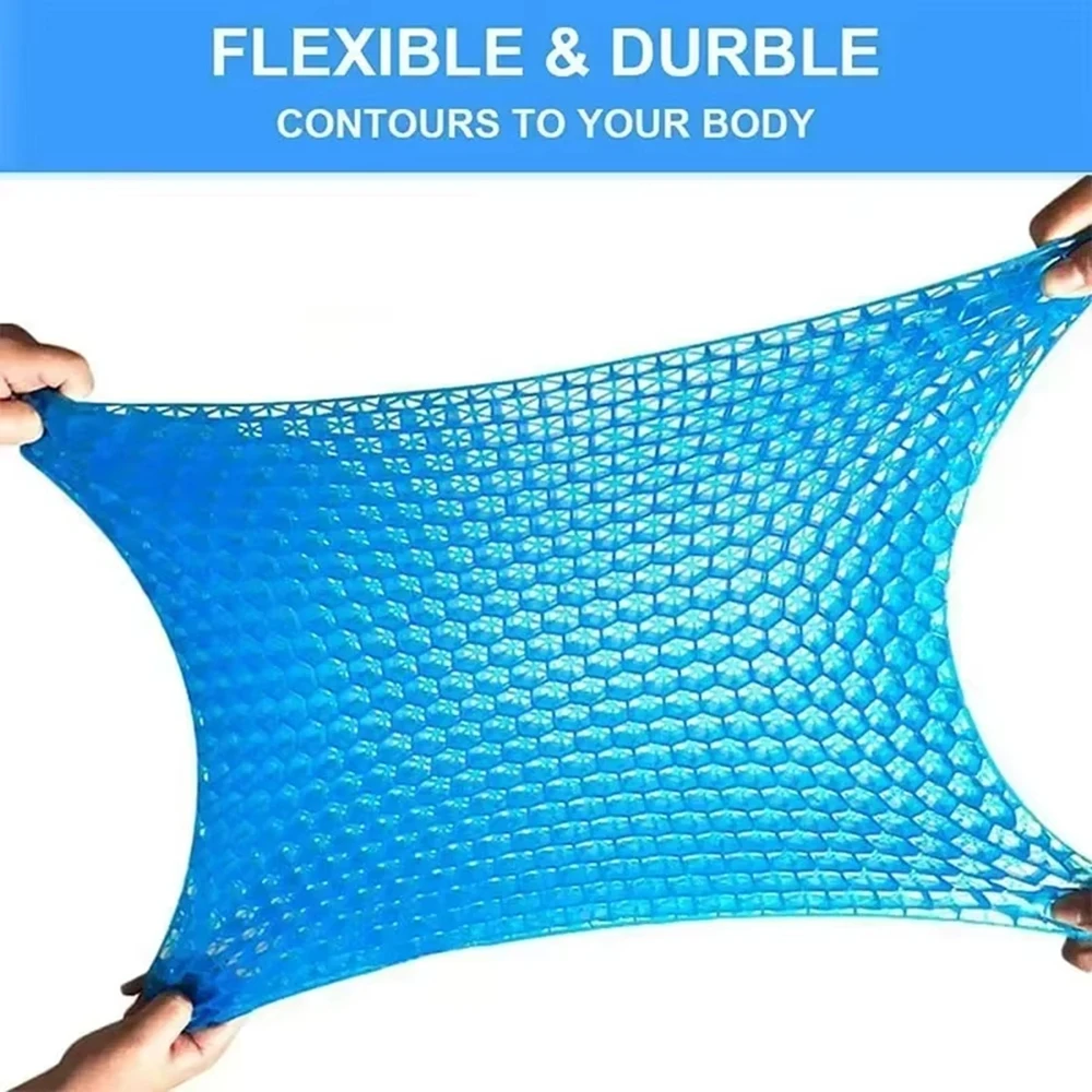 Hot Breathable Soft Silicone Sitting Cushion Summer Home Sofa Chair Office Backrest Support Pillow Cover Seat Puffs Cute Gifts - view 5