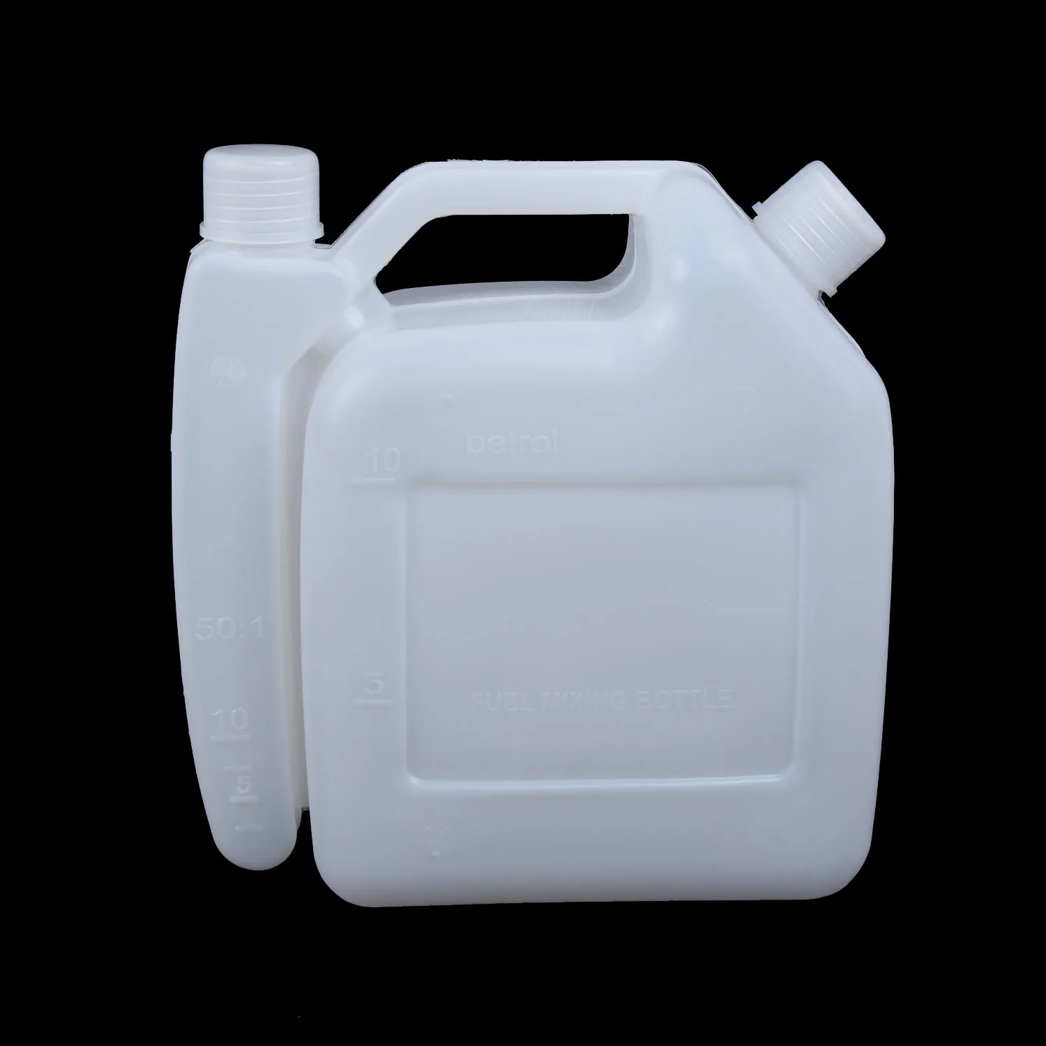 Botella mezcladora práctica de alta calidad, soporte para tanque de cortacésped, combustible de plástico, aceite de gasolina para recortadoras de motosierras