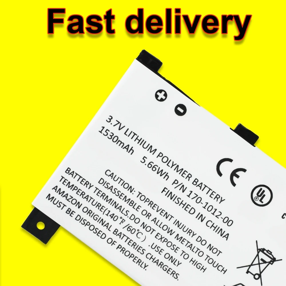 170-1012-00 Battery For Amazon Kindle2 Kindle DX DXG D00511 D00701 D00801 DR-A011 Ereader Accumulator