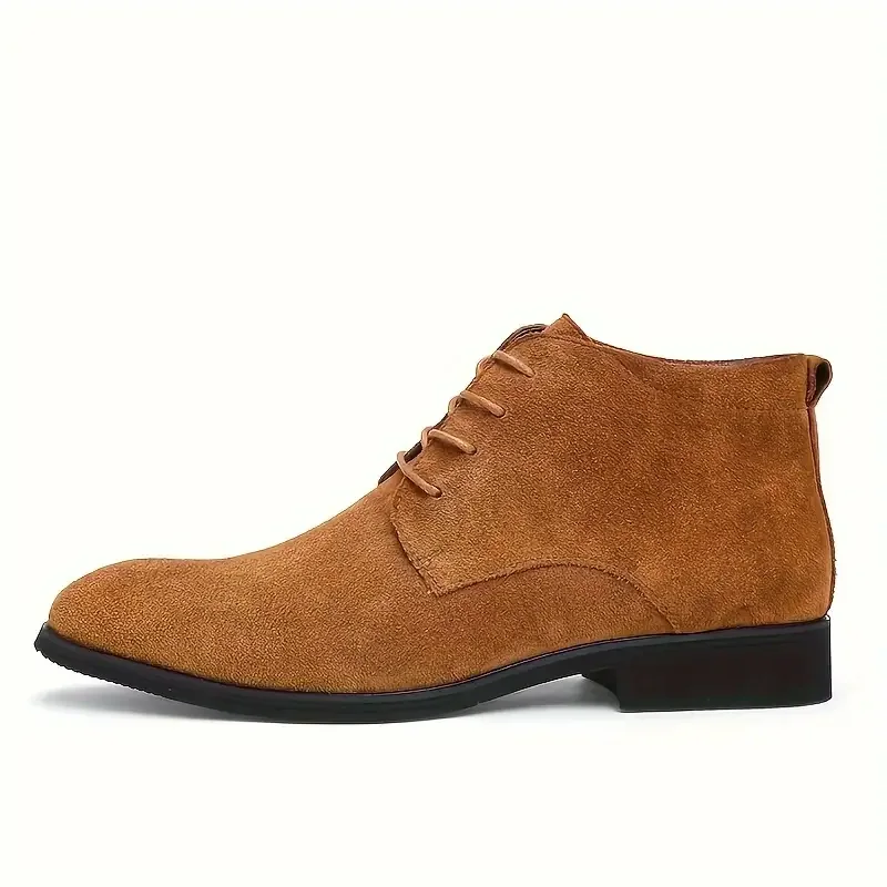 Waterproof Mens Chukka Boots Windproof Slip-Resistant, Lace-up Shoes for Comfortable Outdoor Walking