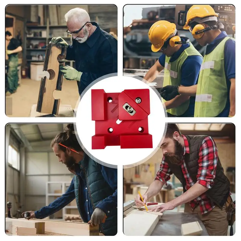 Clip angolare per la lavorazione del legno posizionamento ad angolo retto Clip quadrata di precisione strumenti e accessori per la lavorazione del legno regolabili per