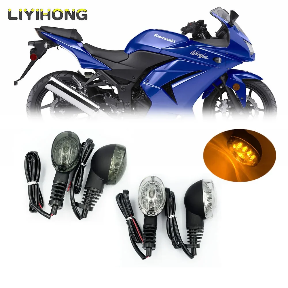 

Поворотники для KAWASAKI EX250R NINJA 250R KLX250S KLX250SF VN650 Vulcan S передний/задний указатель поворота