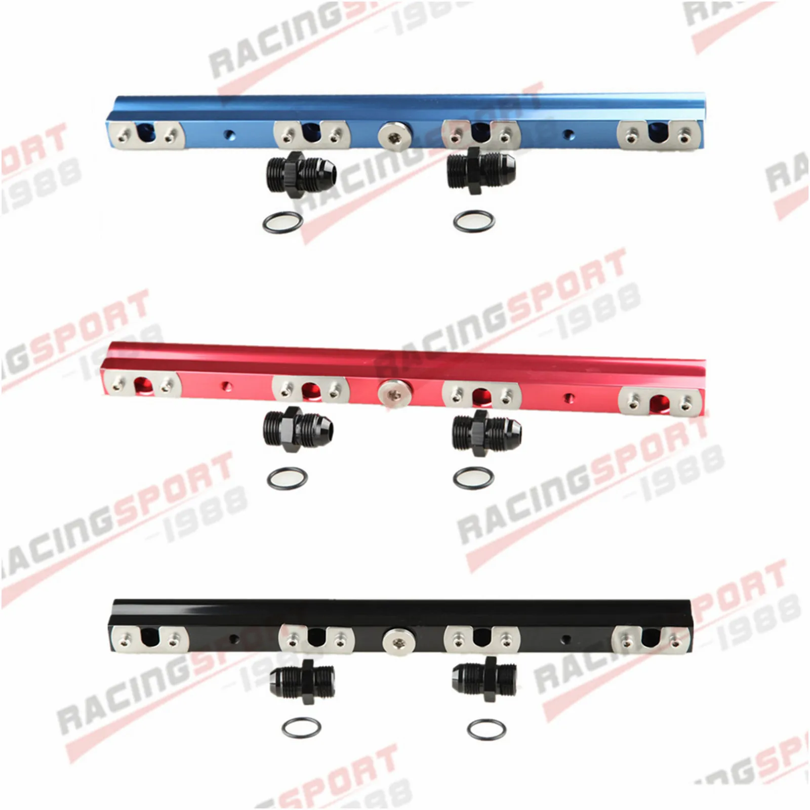 High Flow CNC Aluminum Fuel Rail Kit For Nissan 200SX S13 CA18DET Euro 4 Port