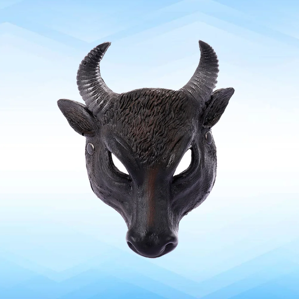 

PU Ox Head Mask Lifelike Realistic Design Lightweight Comfortable Halloween Mask 3D Simulation Cosplay