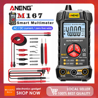 ANENG M167 Digital Mini Multimeter Profesional 4000 Counts AC/DC Electrical Instruments Tester Auto Range Meter Multimetro Tool