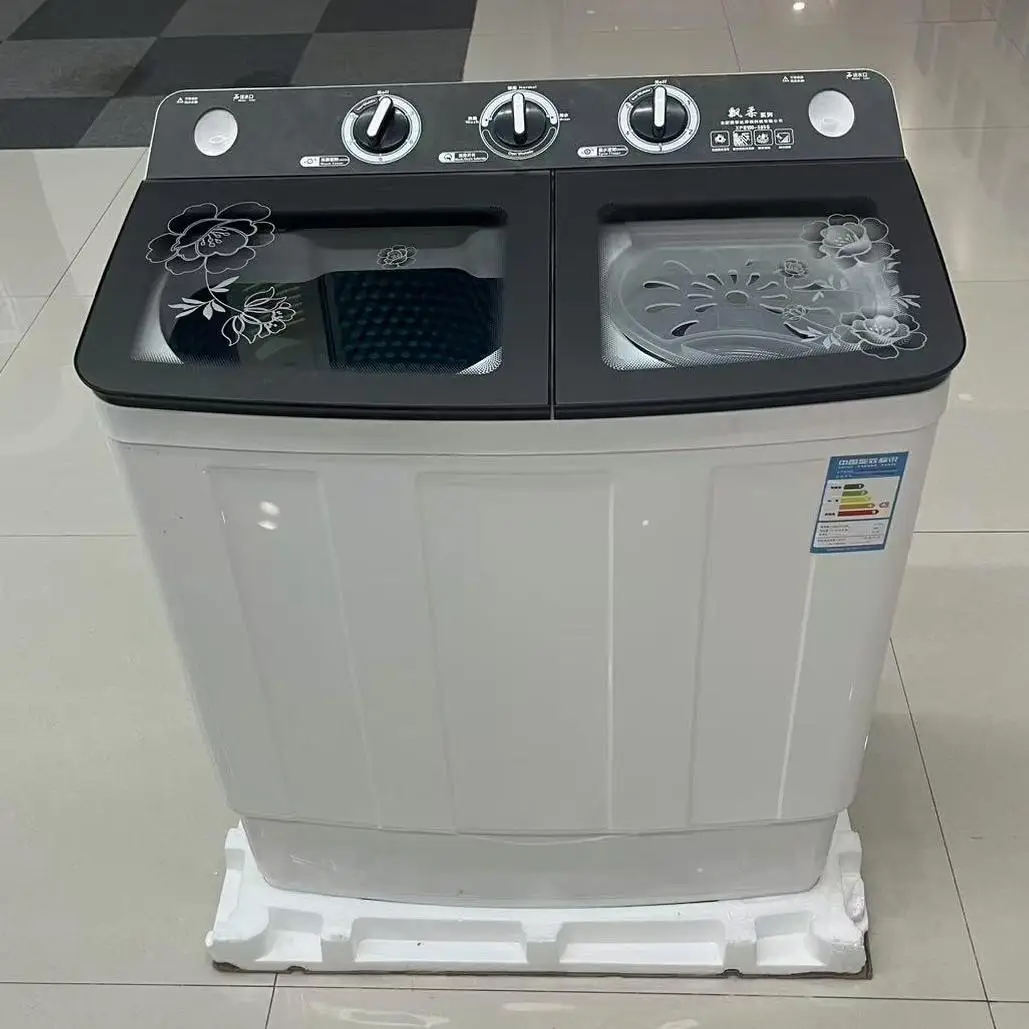 10kg English version in stock  Hot sales Semi Automatic Twin Tub Washing Machine mini washing machine portable washing machine