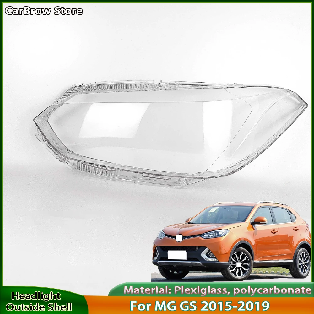 

Car Accessories Headlamps Transparent Lampshades Lamp Shell For MG GS 2015 2016 2017 2018 2019 Headlights Lens Cover