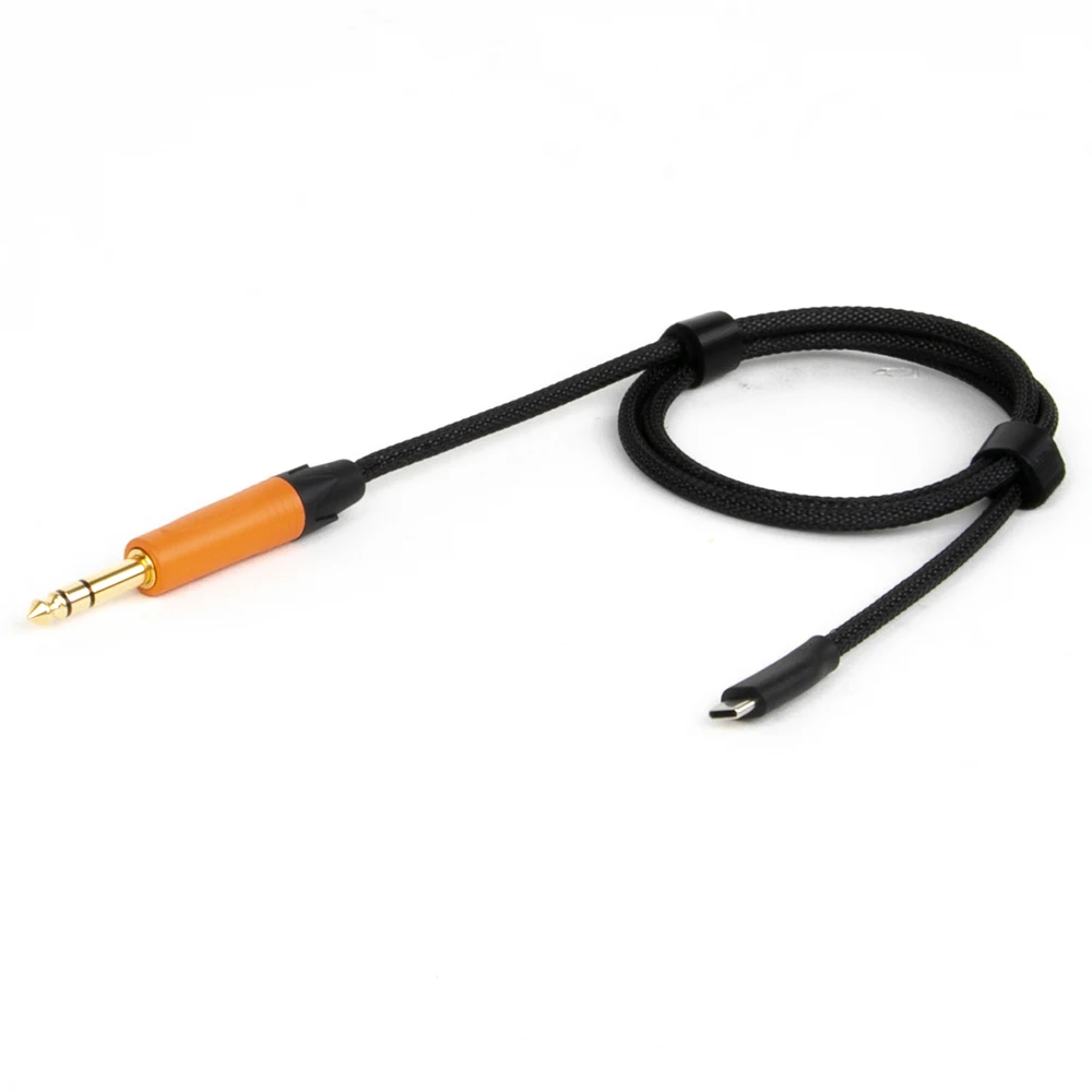 USB Type C to 6.35/6.5mm 1/4 inch TRS Male Audio Cable Adapter Stereo Cord Compatible with Amplifier,Speaker,Mixing Console