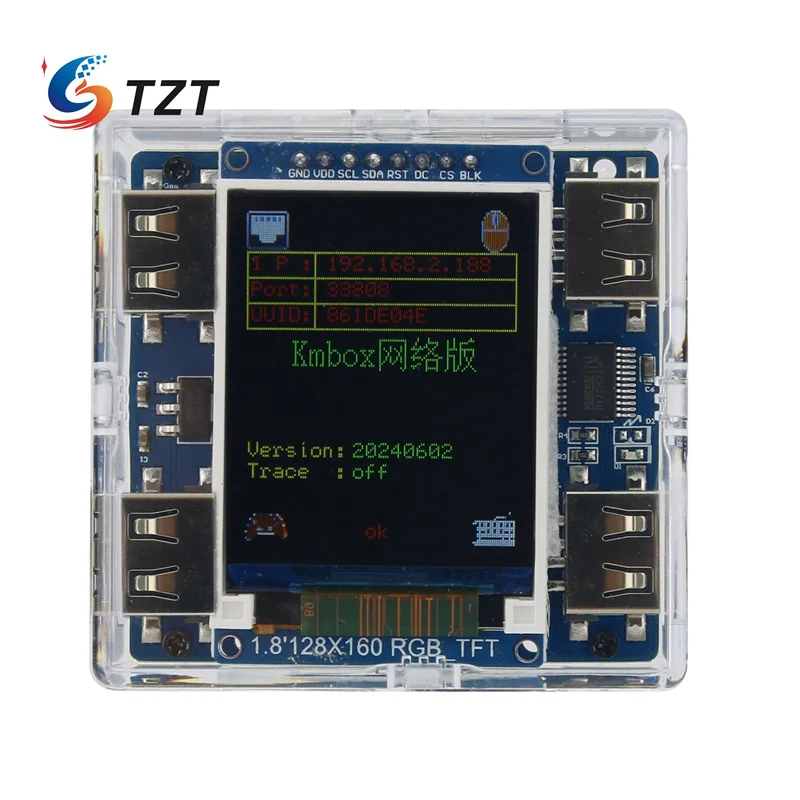 TZT الجيل السادس Mini CapDMA صندوق تراكب الفيديو مع لوحة CaP75T DMA KMBOX NET مجموعة أدوات تحكم الماوس للوحة المفاتيح للألعاب