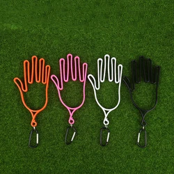 1Pc Golf Gloves Holder With Carabiner Golf Gloves Stretcher Golfer Tool Gear Gloves Rack Hanger Golf Supplies Accessories