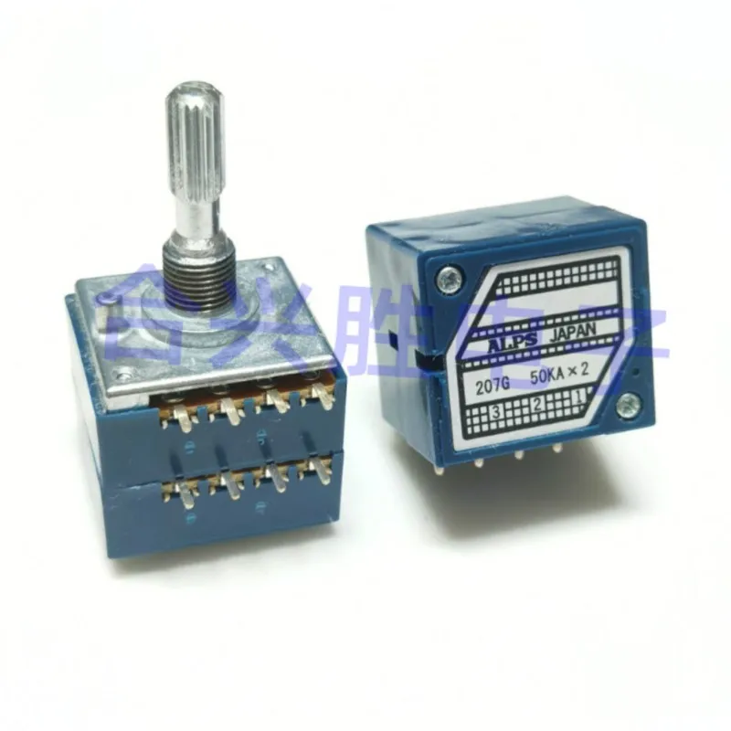 1 Piece 27 Type A50K A100K 50KAx2 100KAx2 Fever Level Power Amplifier Potentiometer With Equal Sound Tap Flower Shaft 8Pin