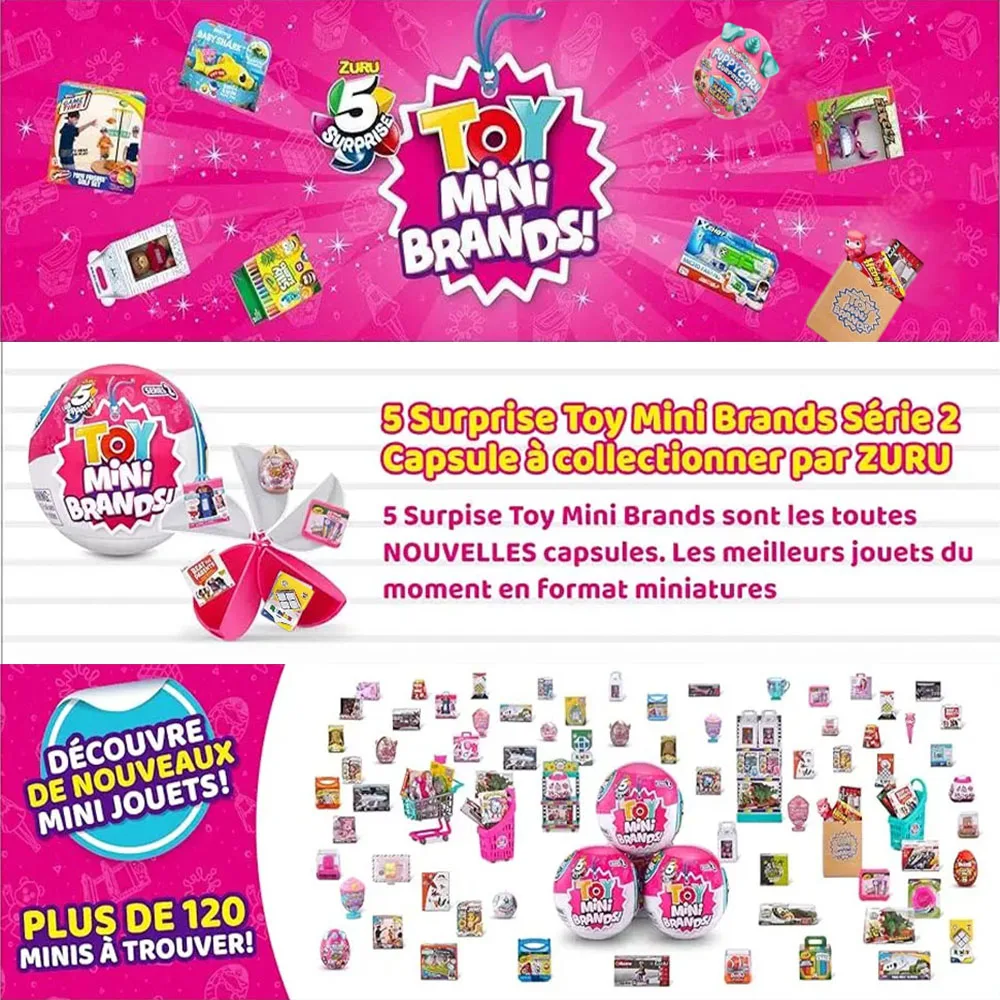 Zuru 5 Surprise Toy Mini Brands Supermarket  Mini Brands  Store 2 Toys Mystery Real Miniature Brands Collectibles offichal store view 4