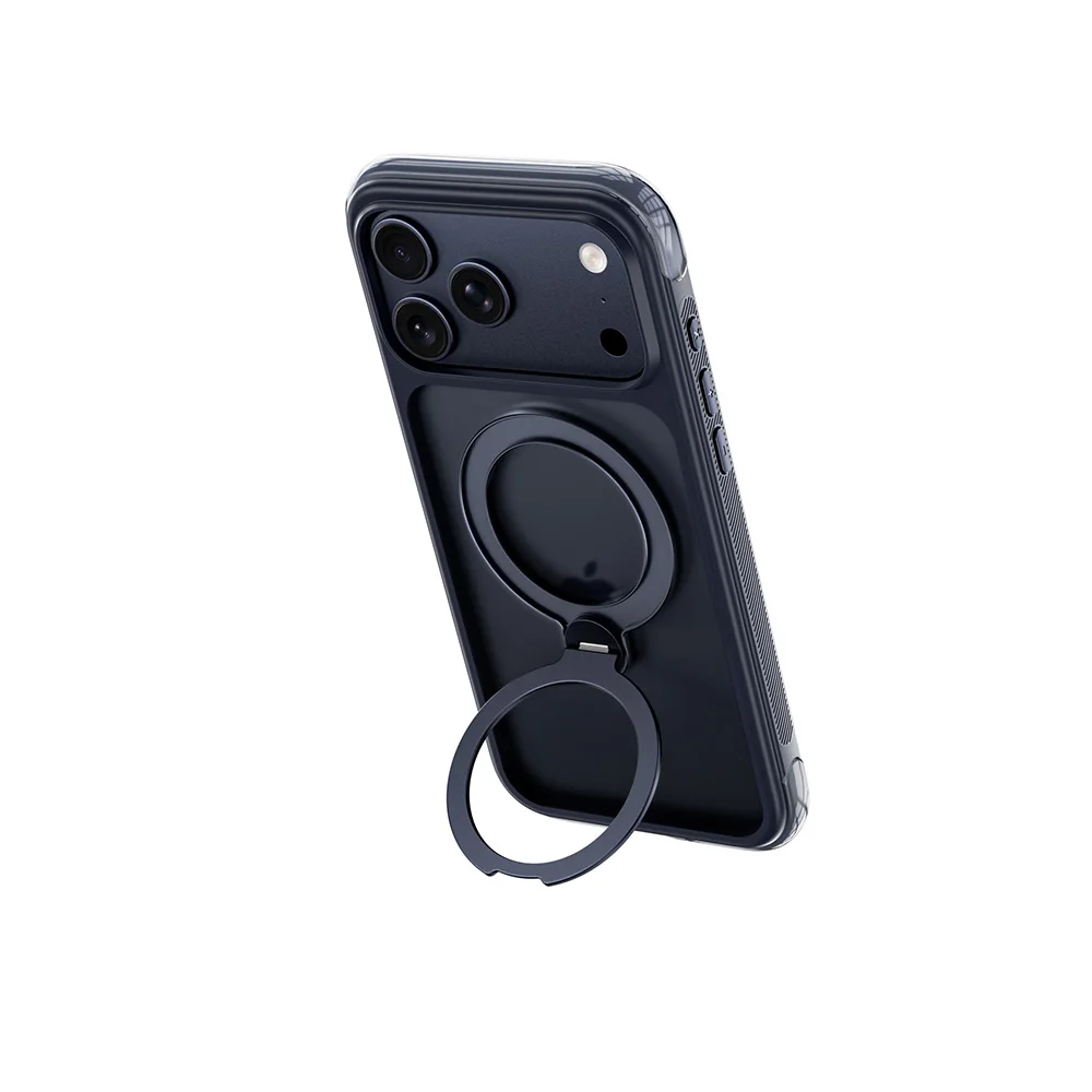 Etui z magnetycznym uchwytem WiWU do iPhone 18 17 Pro Max 360 °   Obrotowy uchwyt do iPhone 17 Pro i 18 Pro, kompatybilny z MagSafe, odporny na wstrząsy, z wzmocnionymi rogami. — zdjęcie produktu 2