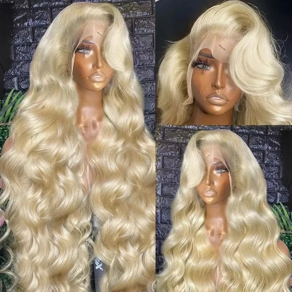 

13x6 Blonde Body Wave Lace Front Wig 13x5 613 Human Hair Wigs 200% 30 40Inch HD Transparent Lace Frontal Wig PrePlucke For Women