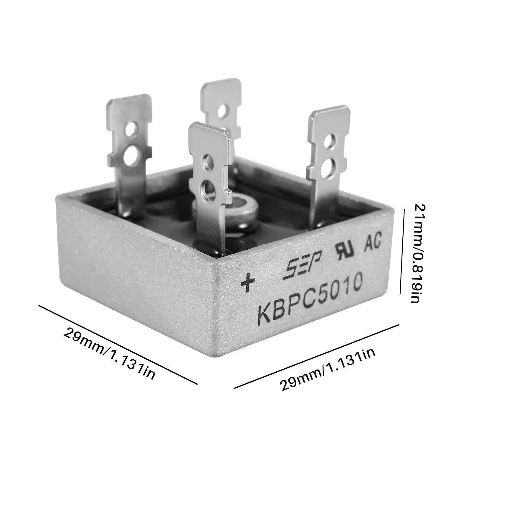 A01K-Single Phase Diode Bridge Rectifier 50A 1000V KBPC5010 New